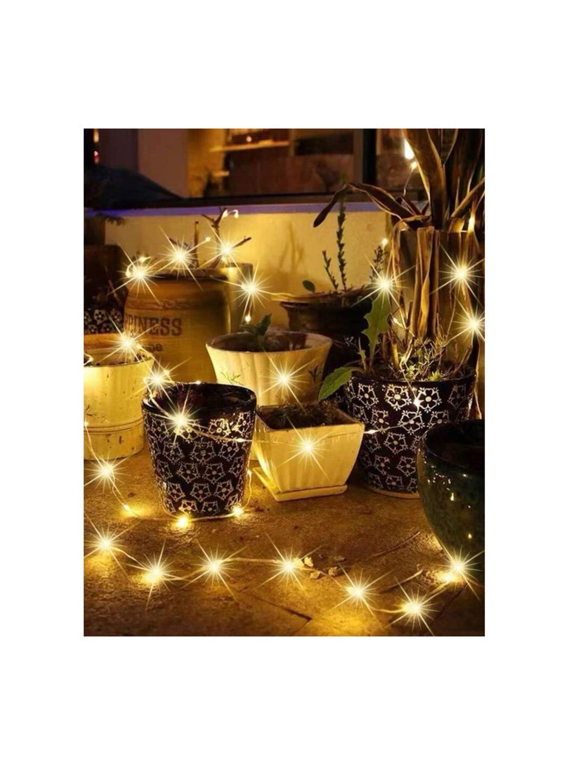 سلسلة إضاءة زخرفية بطول 10 أمتار، سلسلة إضاءة متعددة الوظائف للاستخدام الداخلي والخارجي، وحفلات الزفاف، والحفلات، والديكور. - Image 3